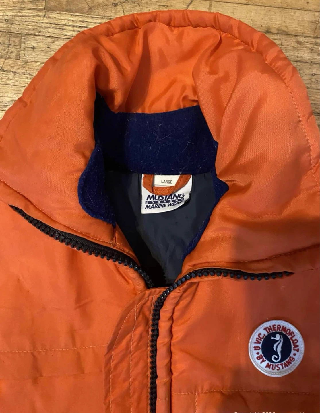 Mustang Marine Wear Floater Jacket - Orange - Large - photo 3
