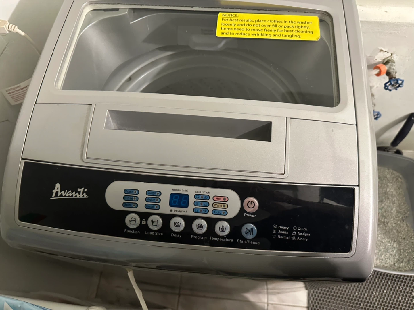 Avanti Portable Washer TLW16W / TLW21PS - photo 2