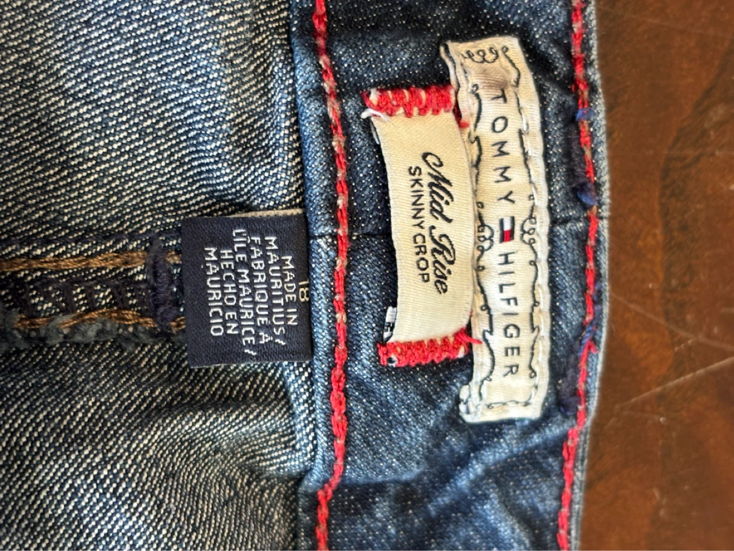 Tommy Hilfiger Mid Rise Skinny Crop Jeans Size 18 - photo 3