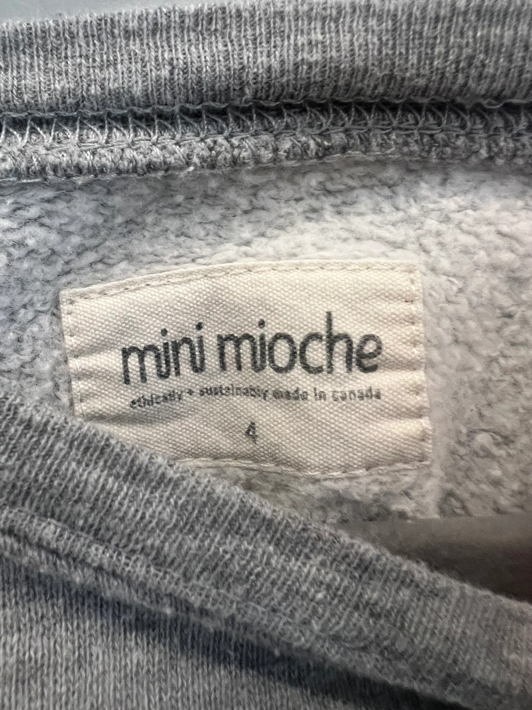 Mini Mioche Grey "Kind Heart Fierce Mind" Sweatshirt Size 4 - photo 3