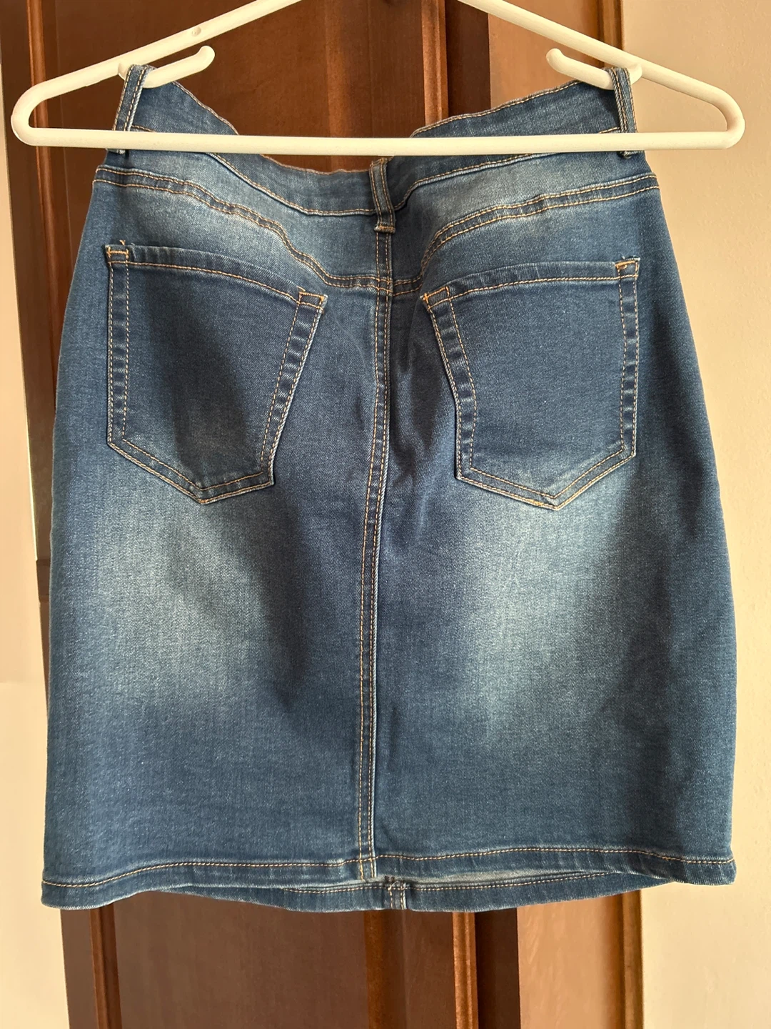 Wax Jean Denim Skirt - photo 3