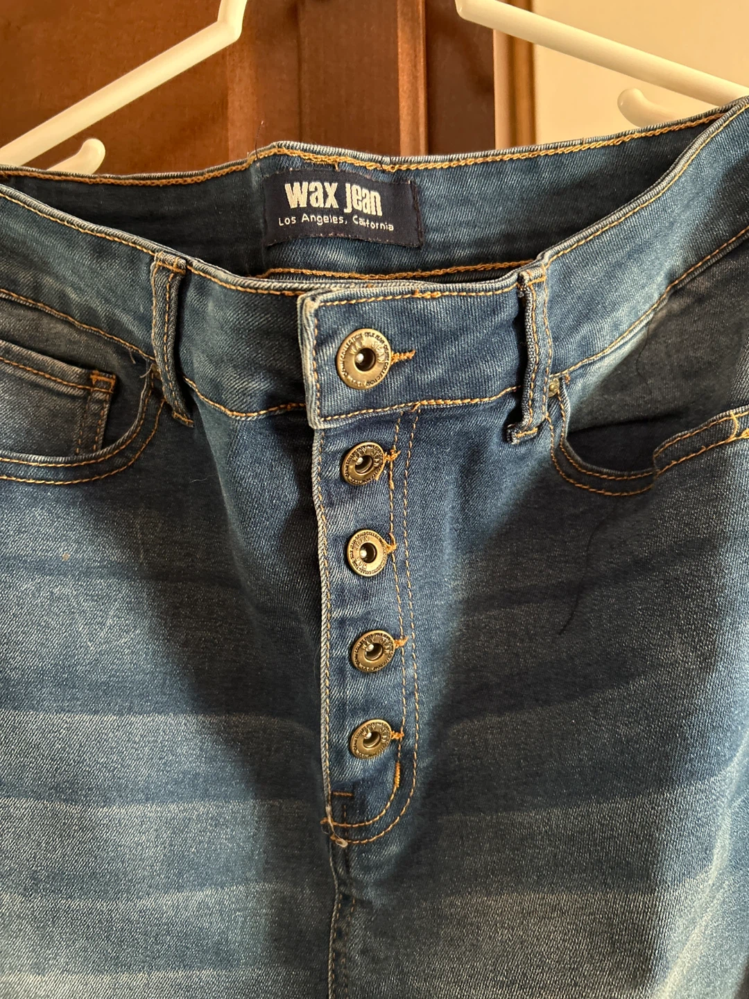 Wax Jean Denim Skirt - photo 2