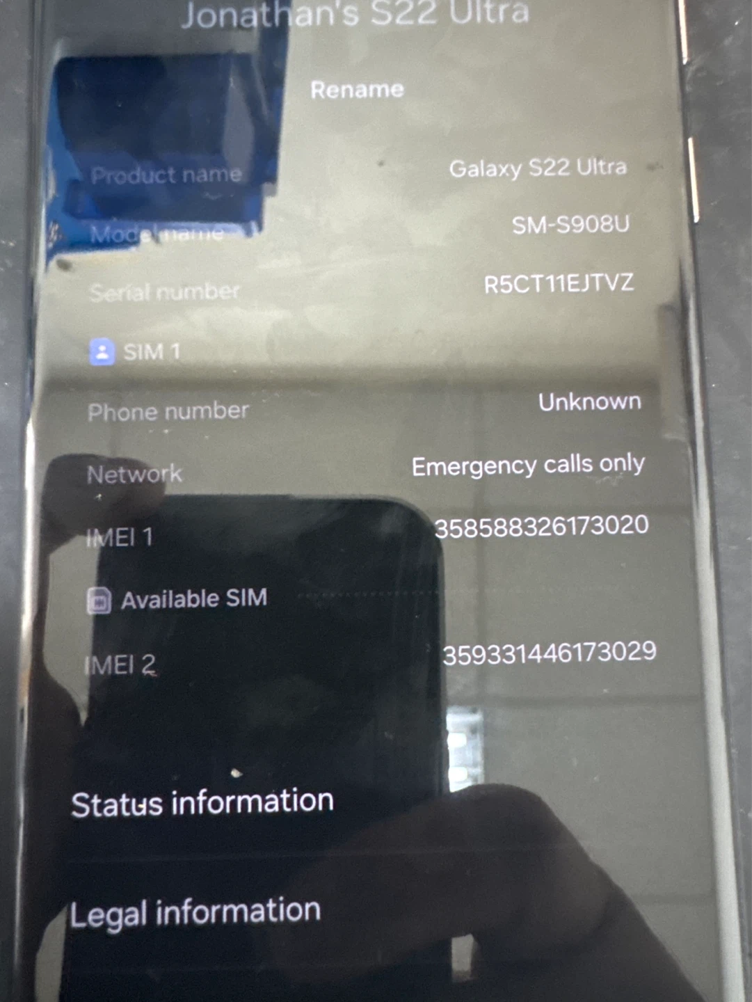 Samsung Galaxy S22 Ultra SM-S908U