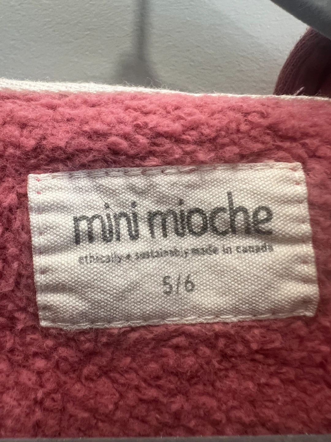 Mini Mioche Pink Organic Cotton Hoodie Size 5/6 - photo 3