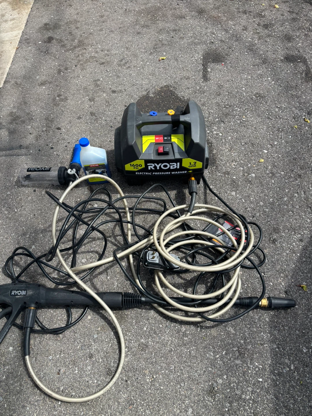 Ryobi 1600  PSI Electric Pressure Washer - photo 2