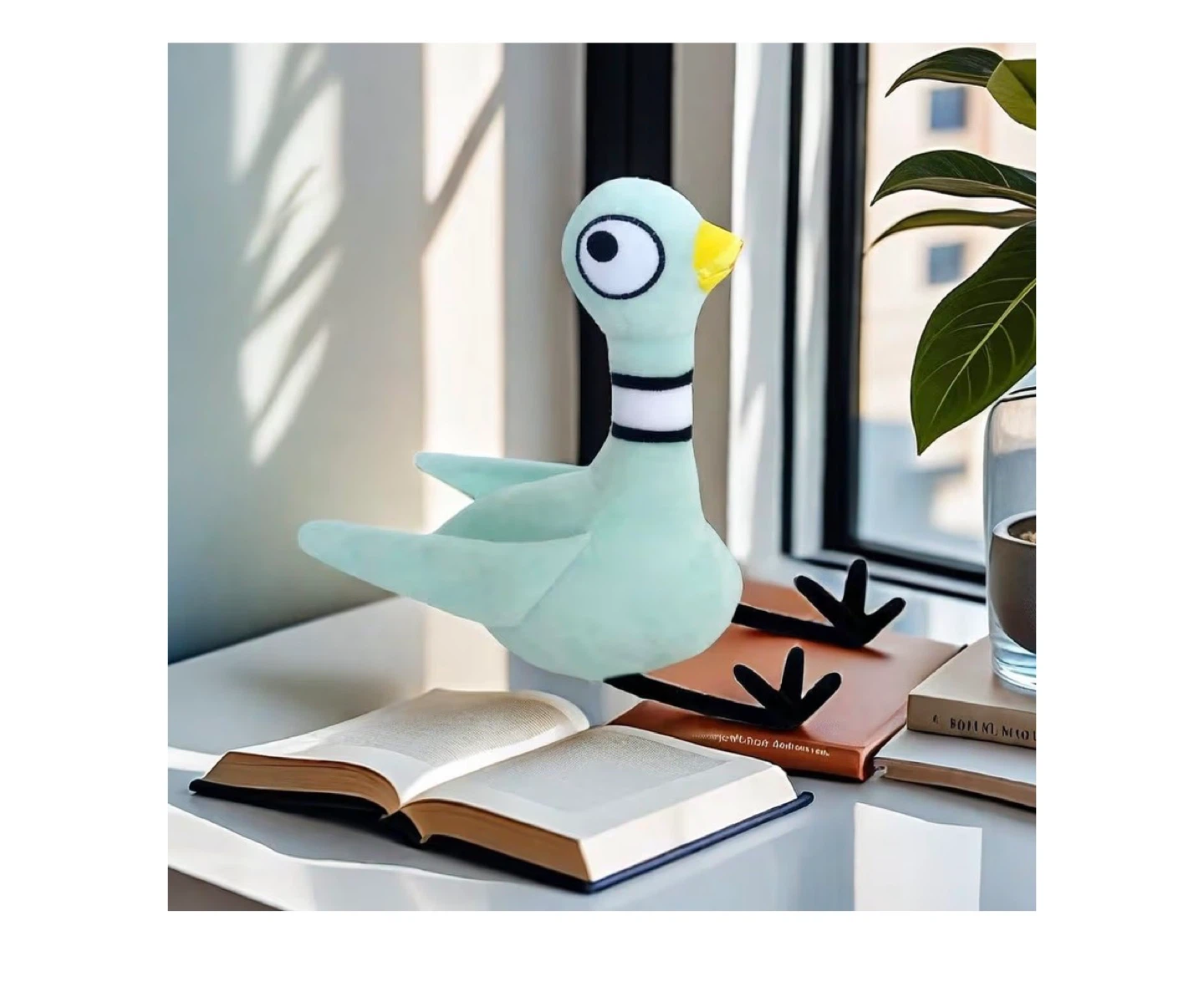 Adorable 12” plush pigeon character