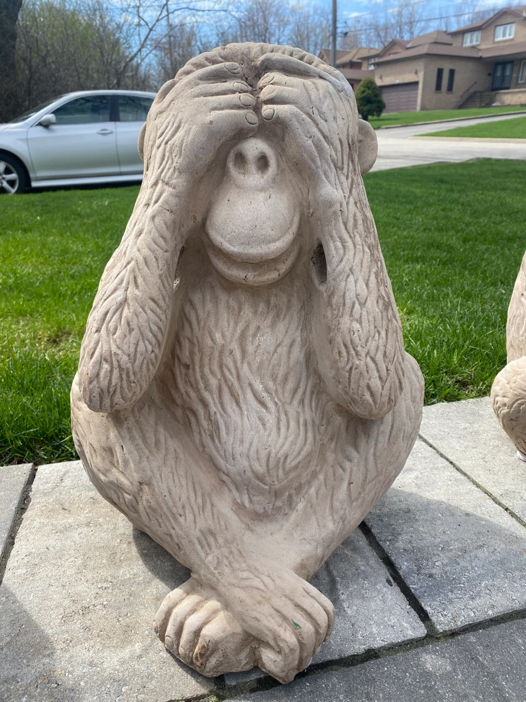 Concrete Monkey Statues - photo 2