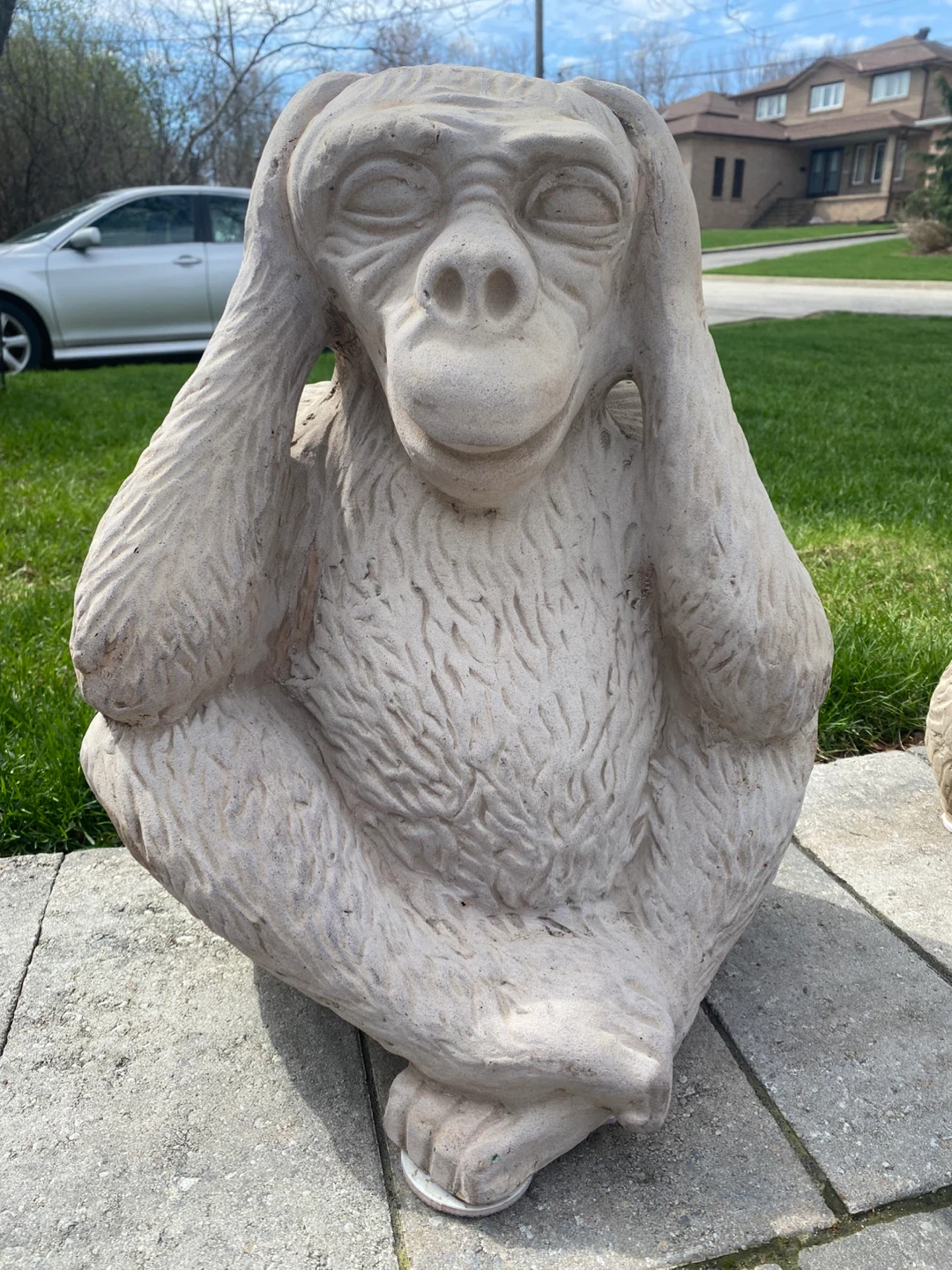 Concrete Monkey Statues - photo 3