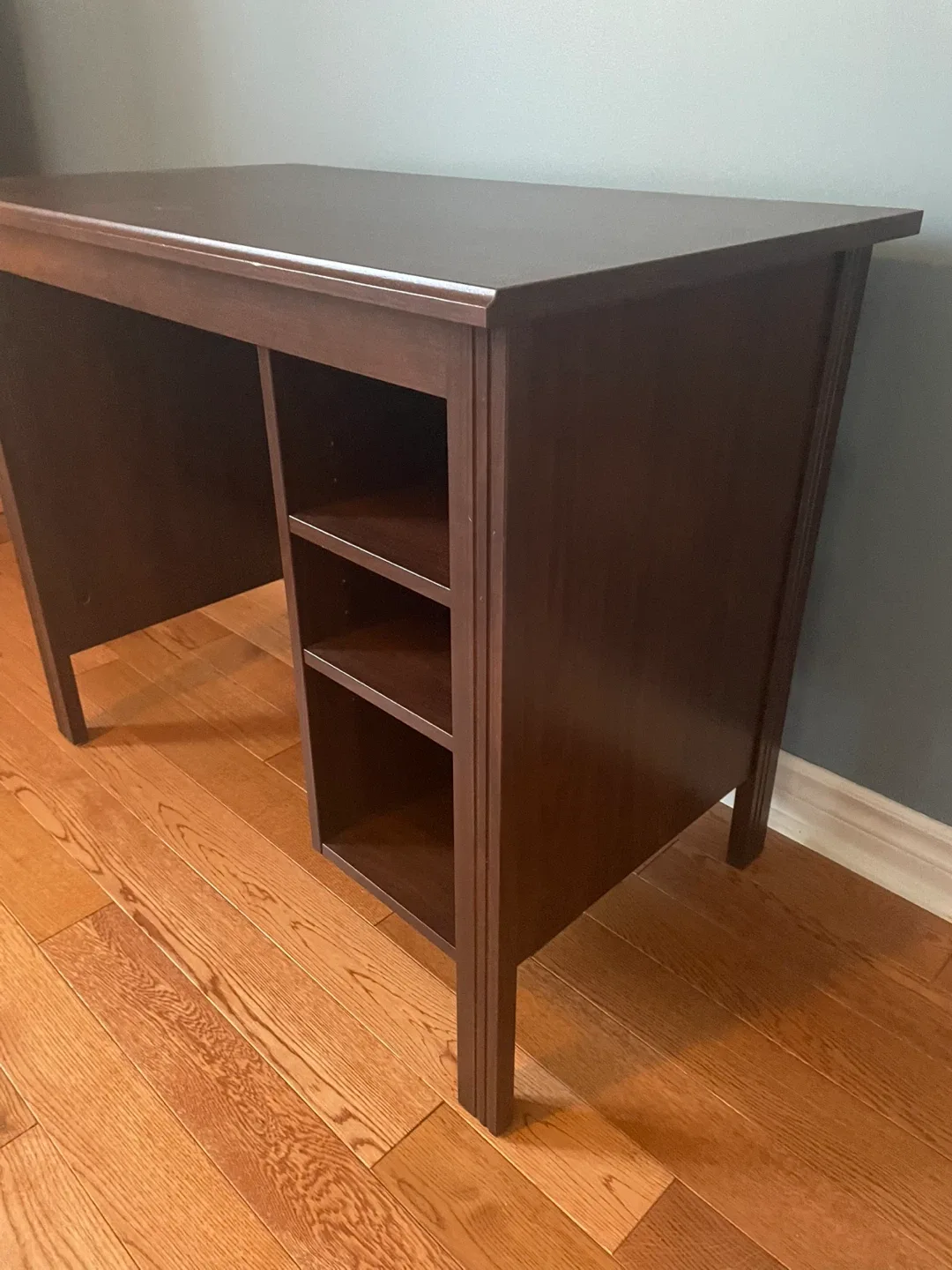 Dark Brown IKEA Brusali desk - photo 3