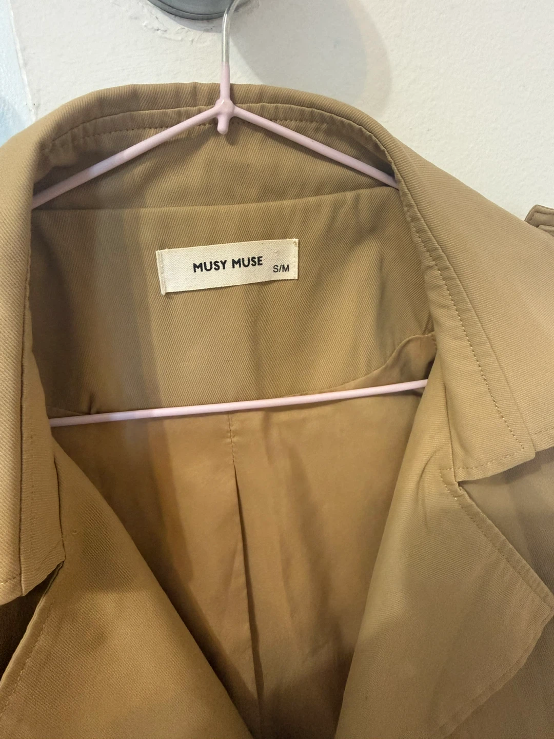 MUSY MUSE Beige Trench Coat Jacket 🌱 - photo 2