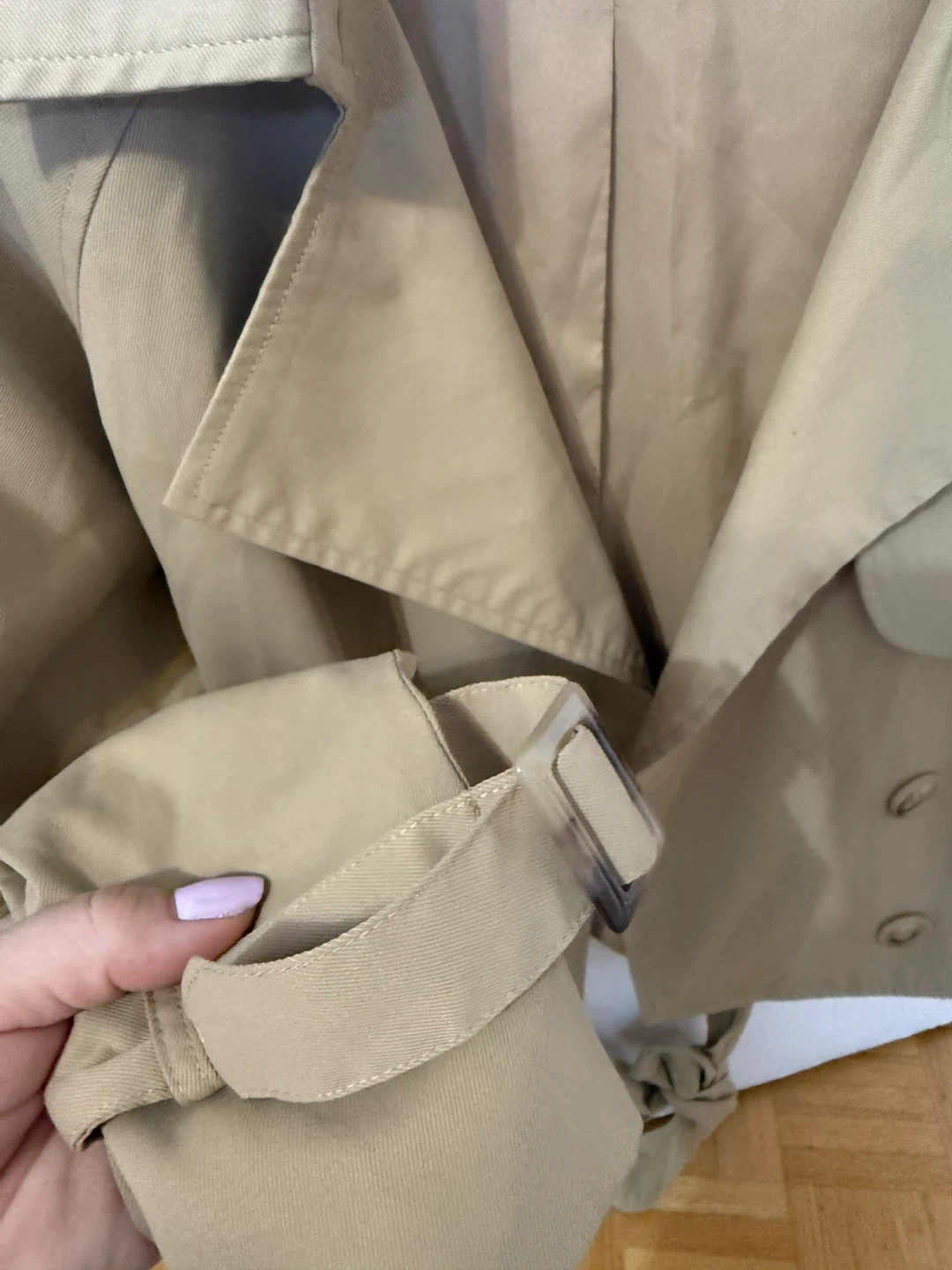 MUSY MUSE Beige Trench Coat Jacket 🌱 - photo 3