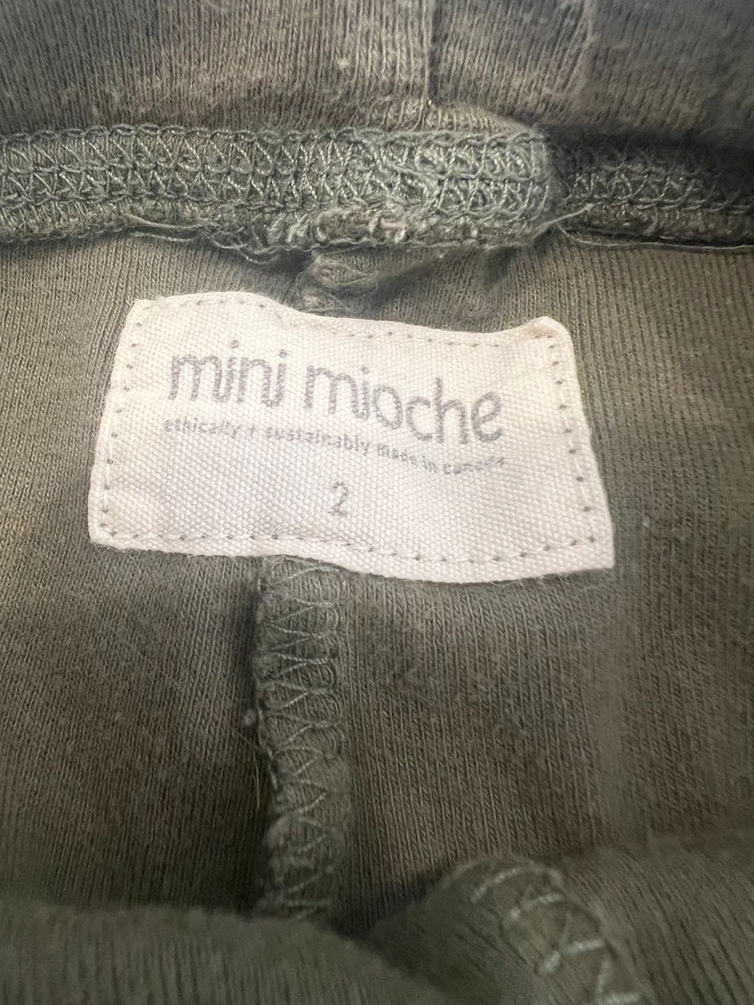 Mini Mioche Olive Green Leggings Size 2 - photo 3