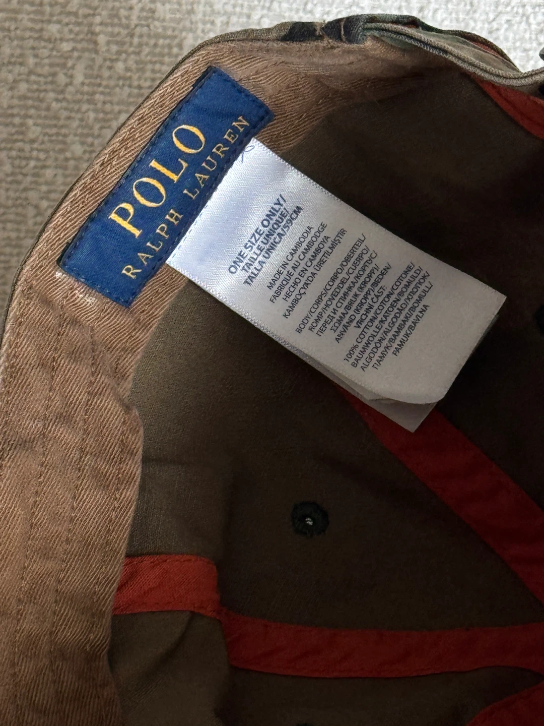 Polo Ralph Lauren Camo Baseball Cap - photo 4