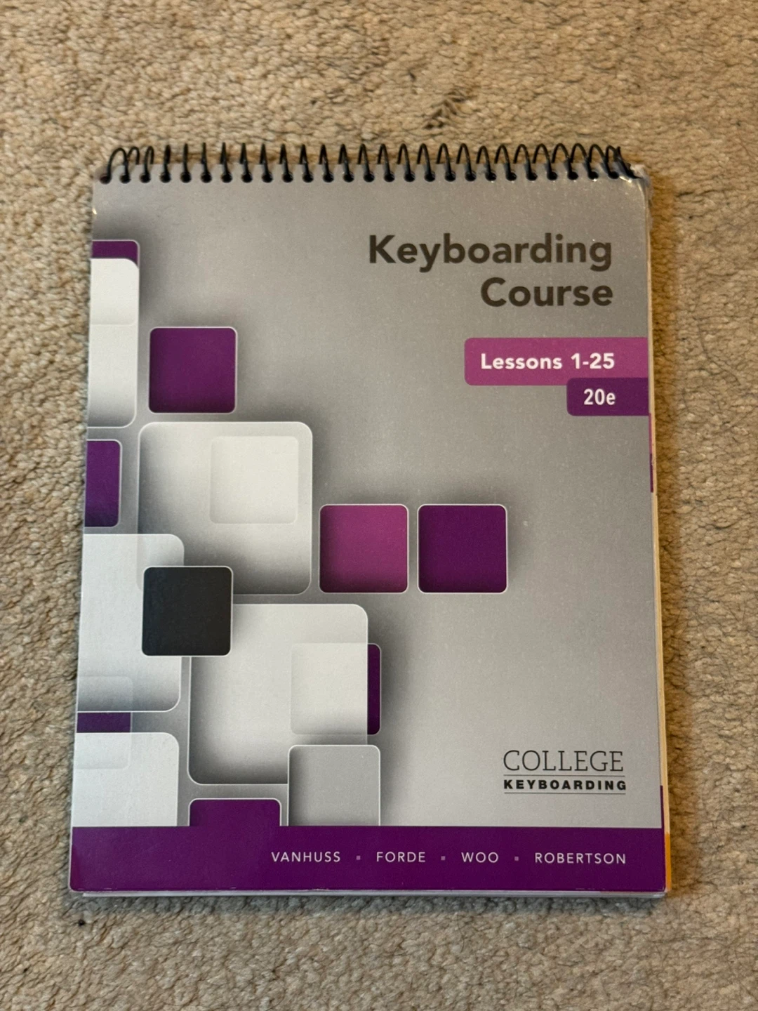 Keyboarding Course Lessons 1-25, 20th Edition