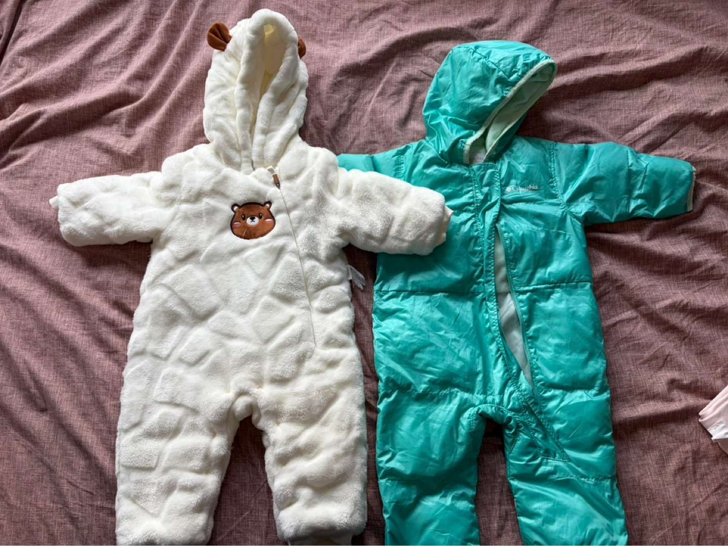 Columbia Snowsuit and Plush Bunting Set
