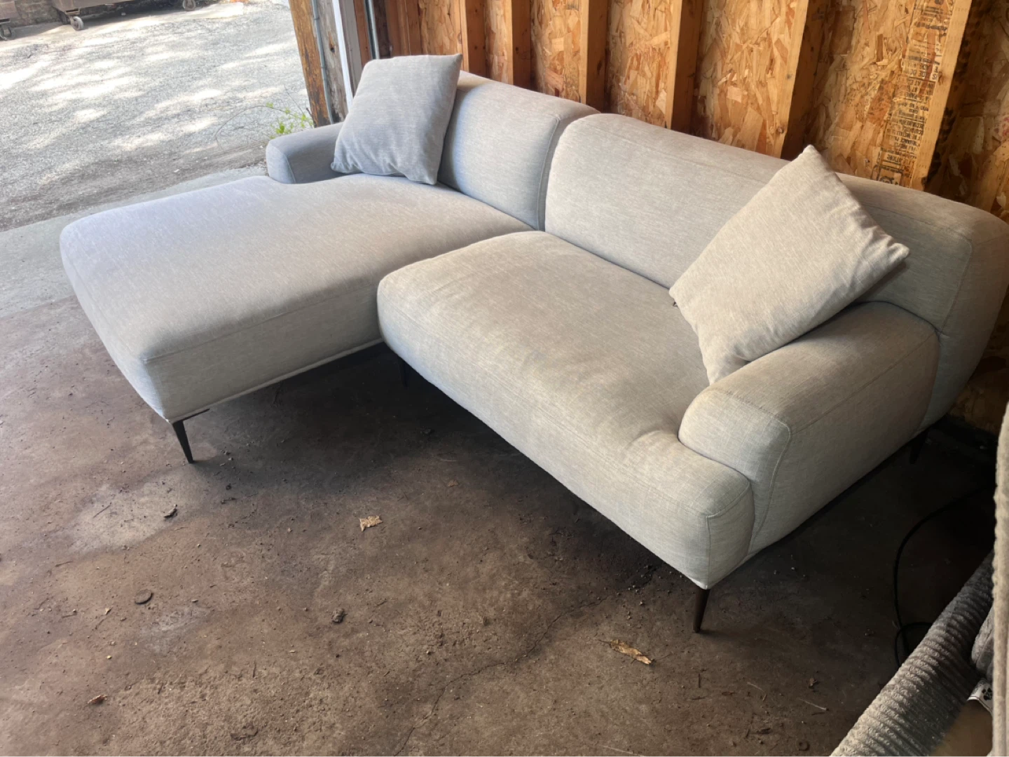 FREE DELIVERY - Article Abisko Gray Sectional - photo 2