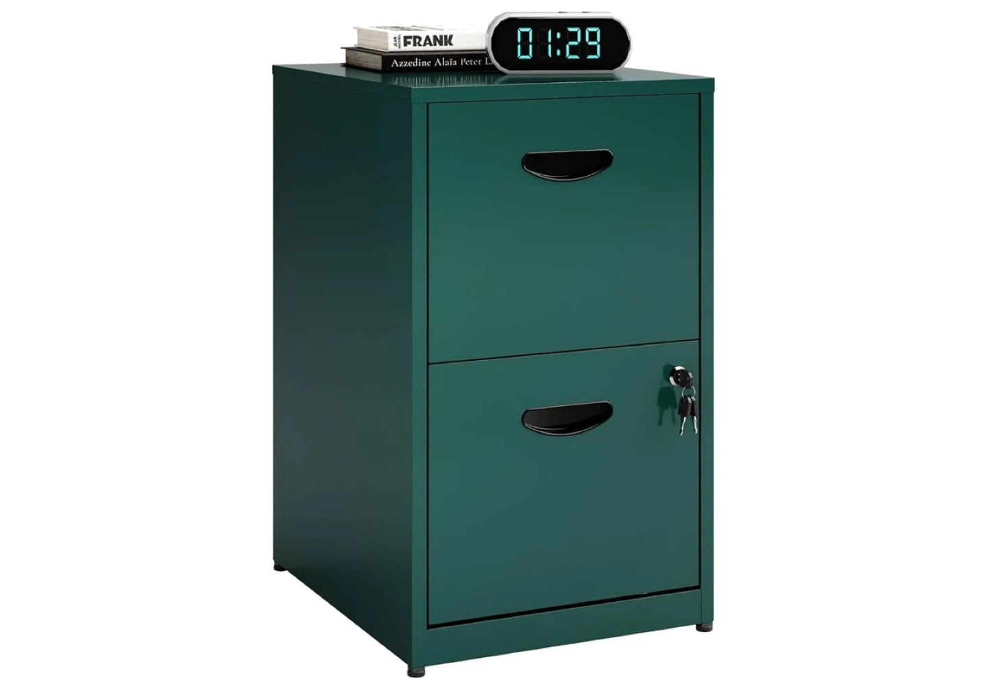 2 Drawer Metal Filing Cabinet - Green - photo 2