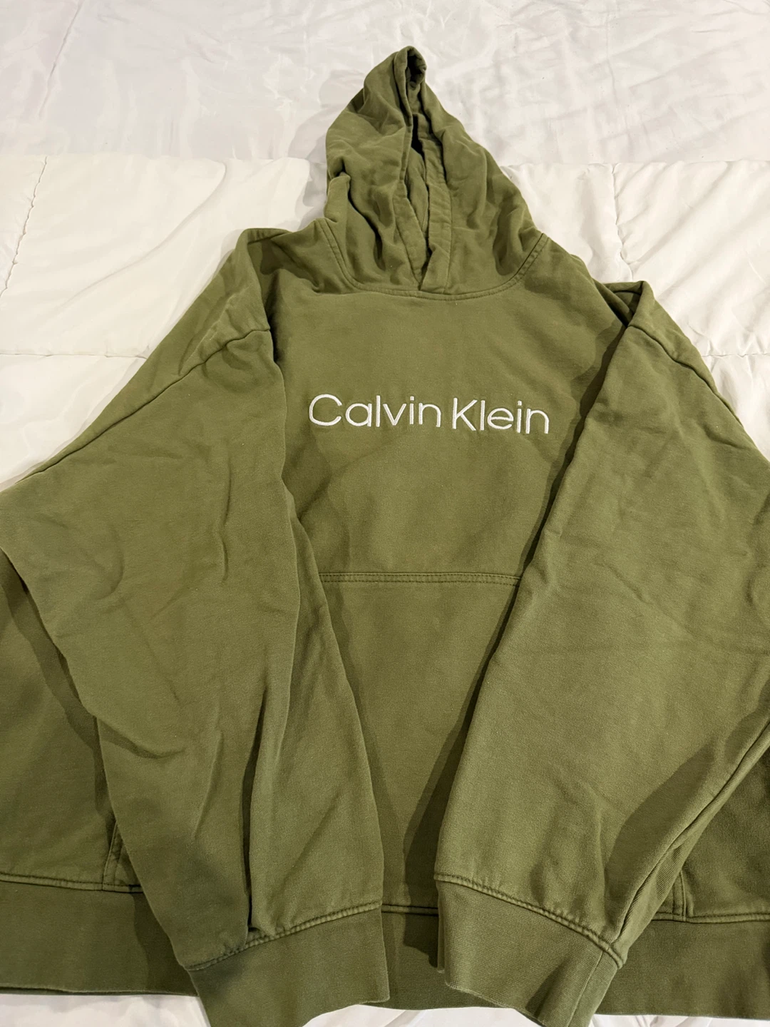 Calvin Klein Relaxed Fit Hoodie - Green XXL