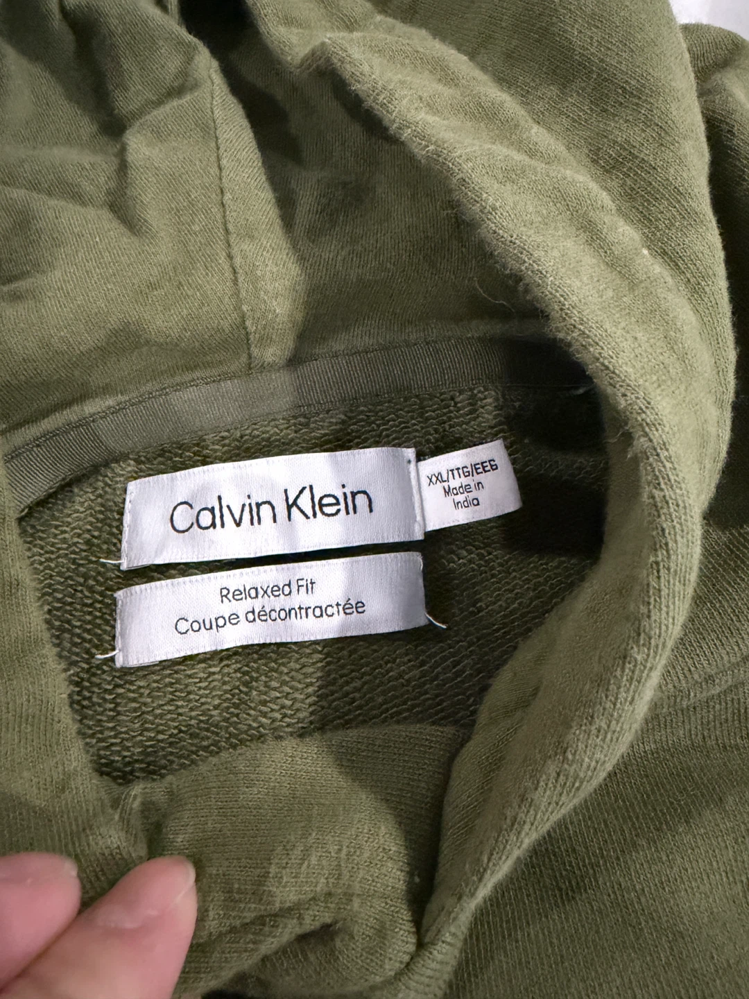 Calvin Klein Relaxed Fit Hoodie - Green XXL - photo 2