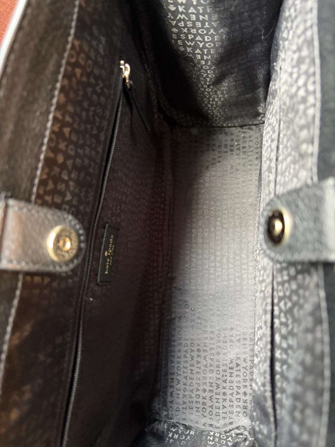 Kate Spade Huge Black Leather Tote Bag - photo 2