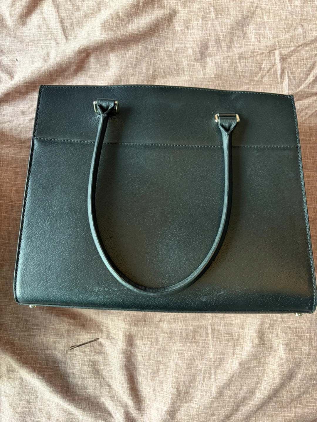 Kate Spade Huge Black Leather Tote Bag - photo 3
