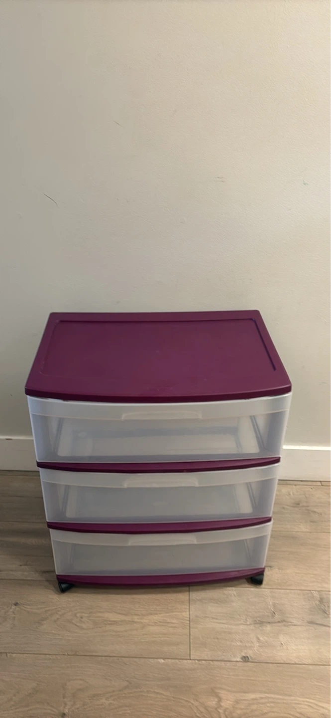 Sterilite 3 Drawer Organizer Cart