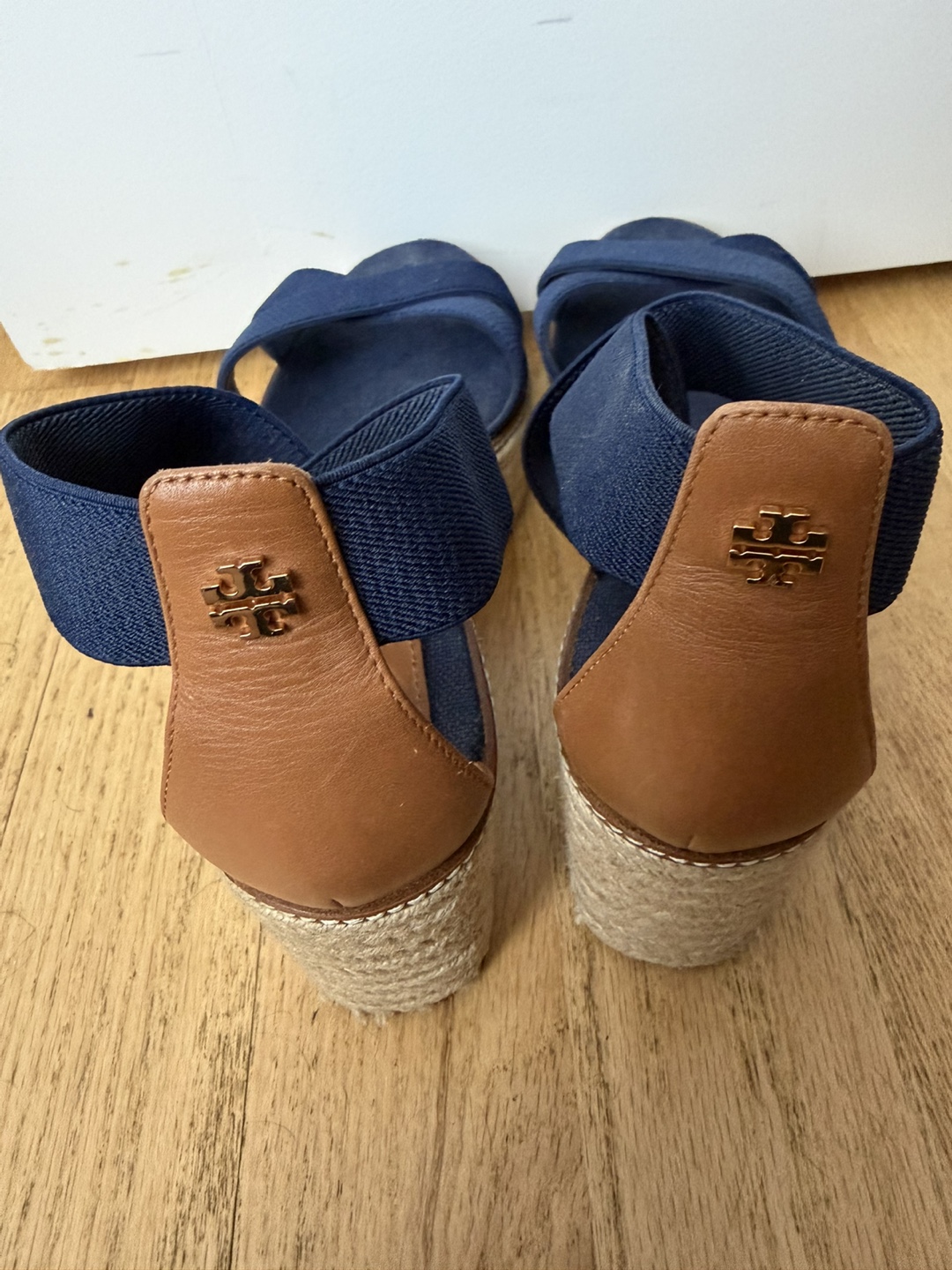 Tory Burch Navy Espadrille Wedge Sandals - photo 3