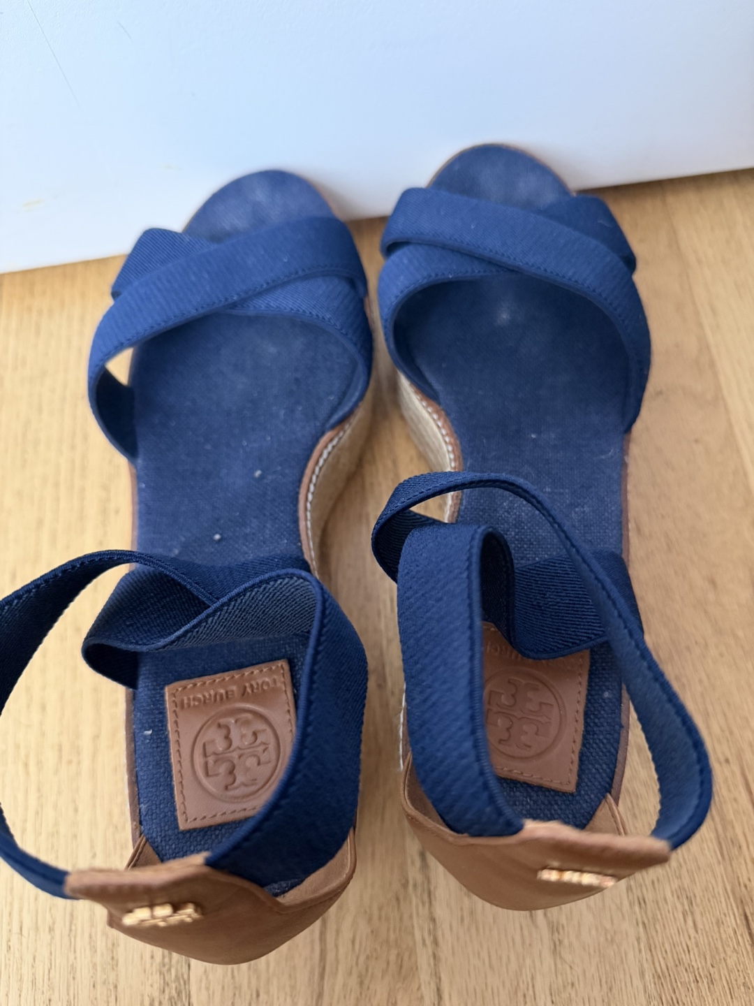 Tory Burch Navy Espadrille Wedge Sandals - photo 2