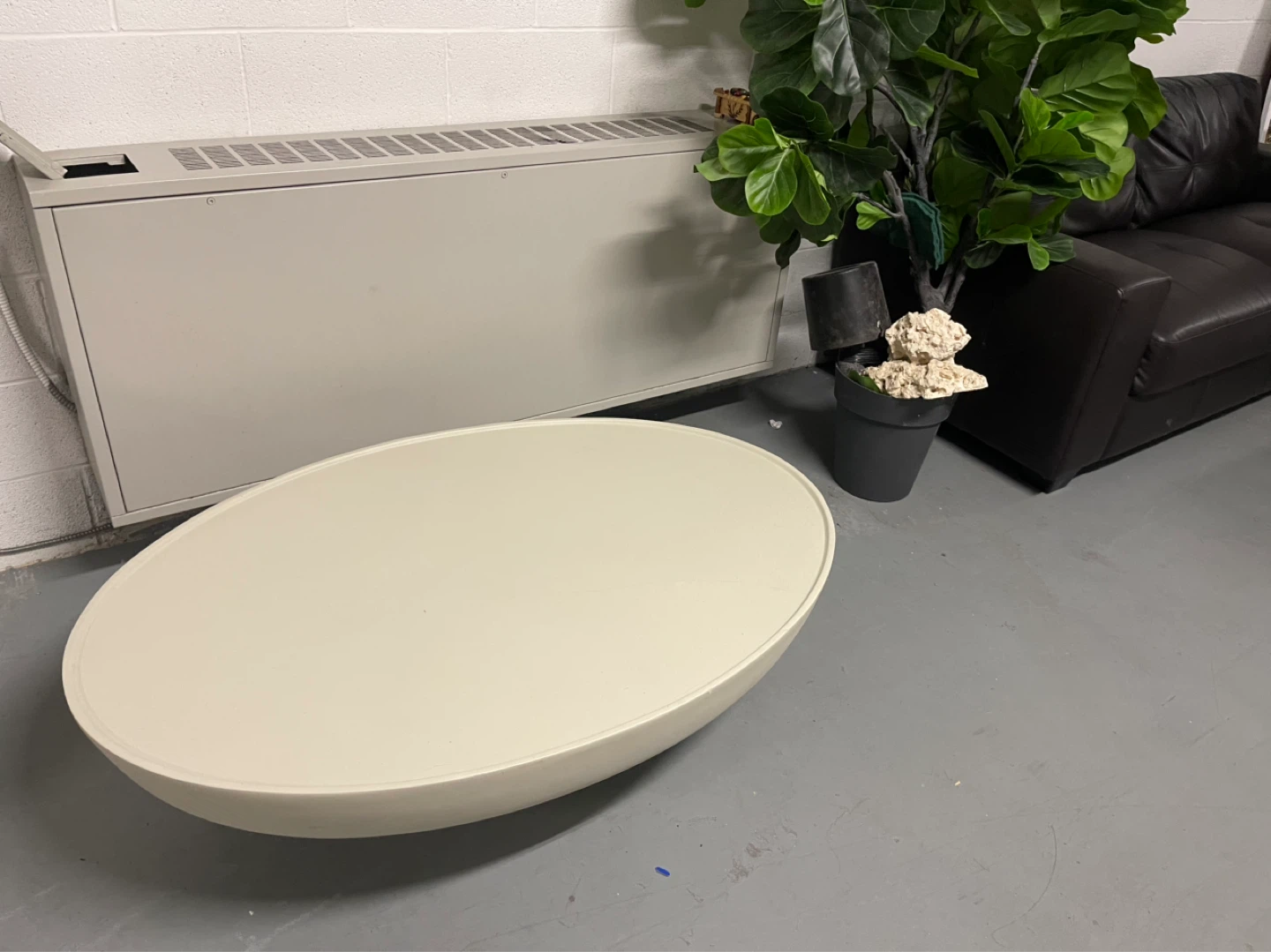 Oval Coffee Table - Cream
