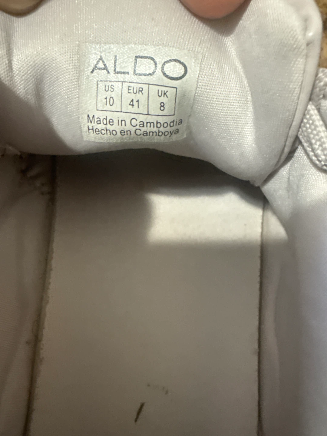ALDO Women's Light Pink Quilted Sneakers - Size 10 - photo 3