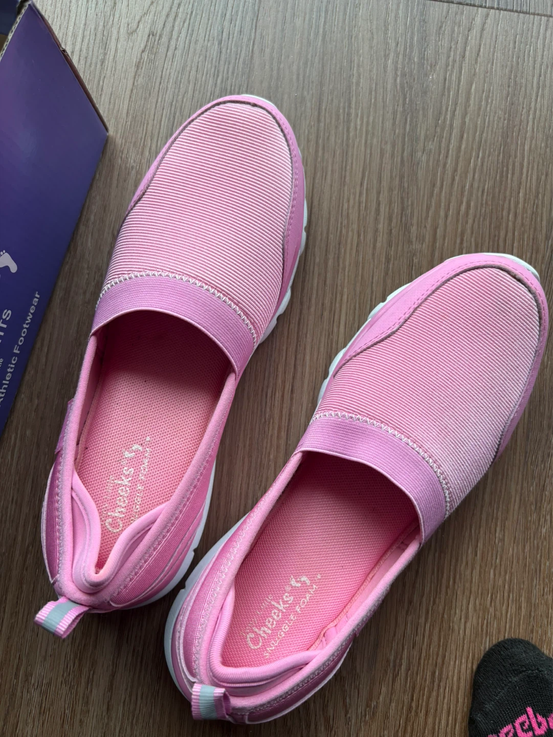 Tony Little Cheeks Pink Slip-On Athletic Shoes Size 8 - photo 2