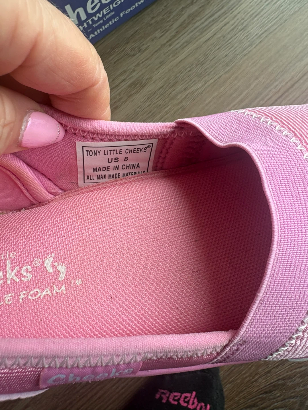Tony Little Cheeks Pink Slip-On Athletic Shoes Size 8 - photo 3
