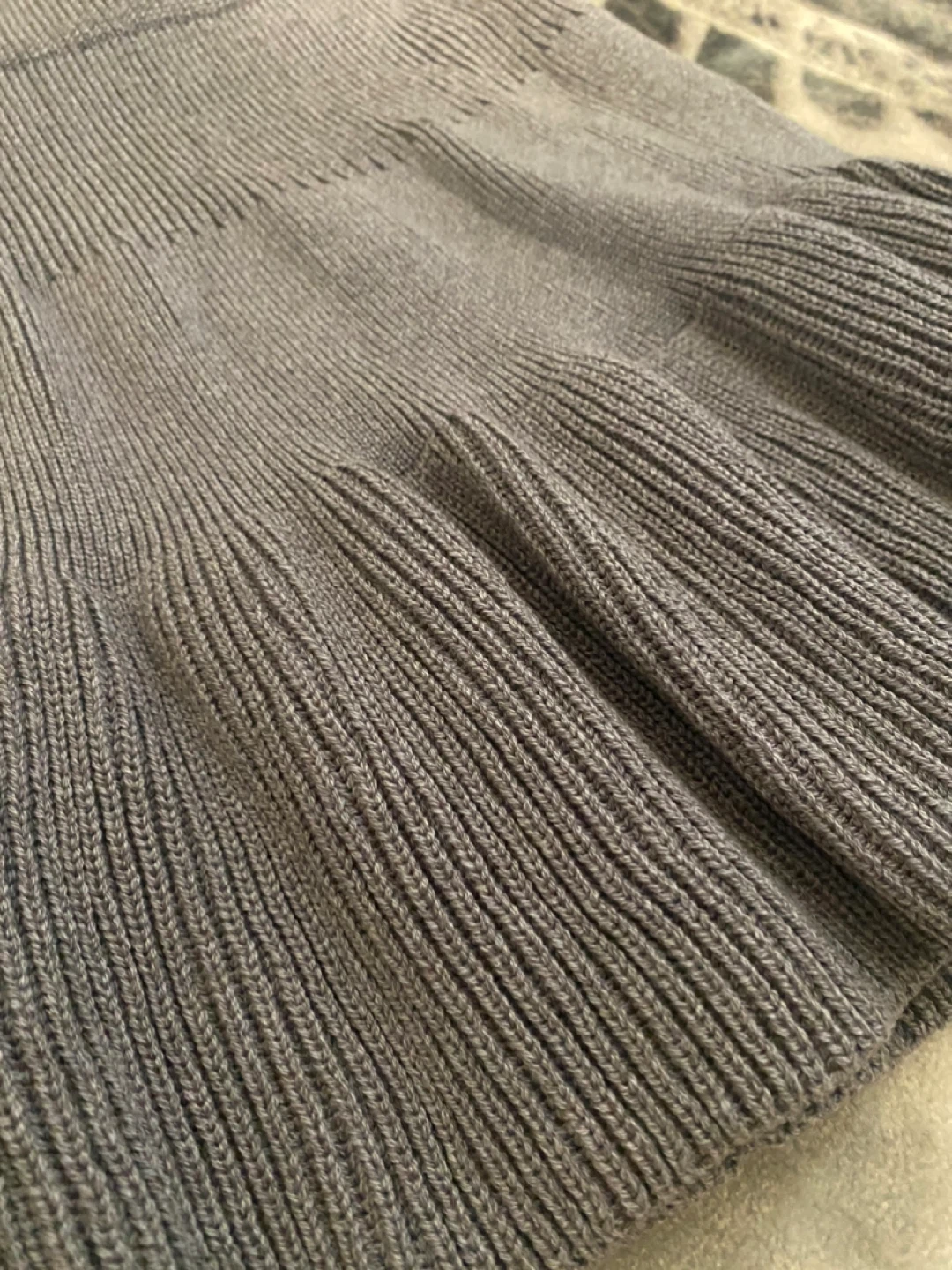 Grey Knit Skirt - Size Small - photo 2