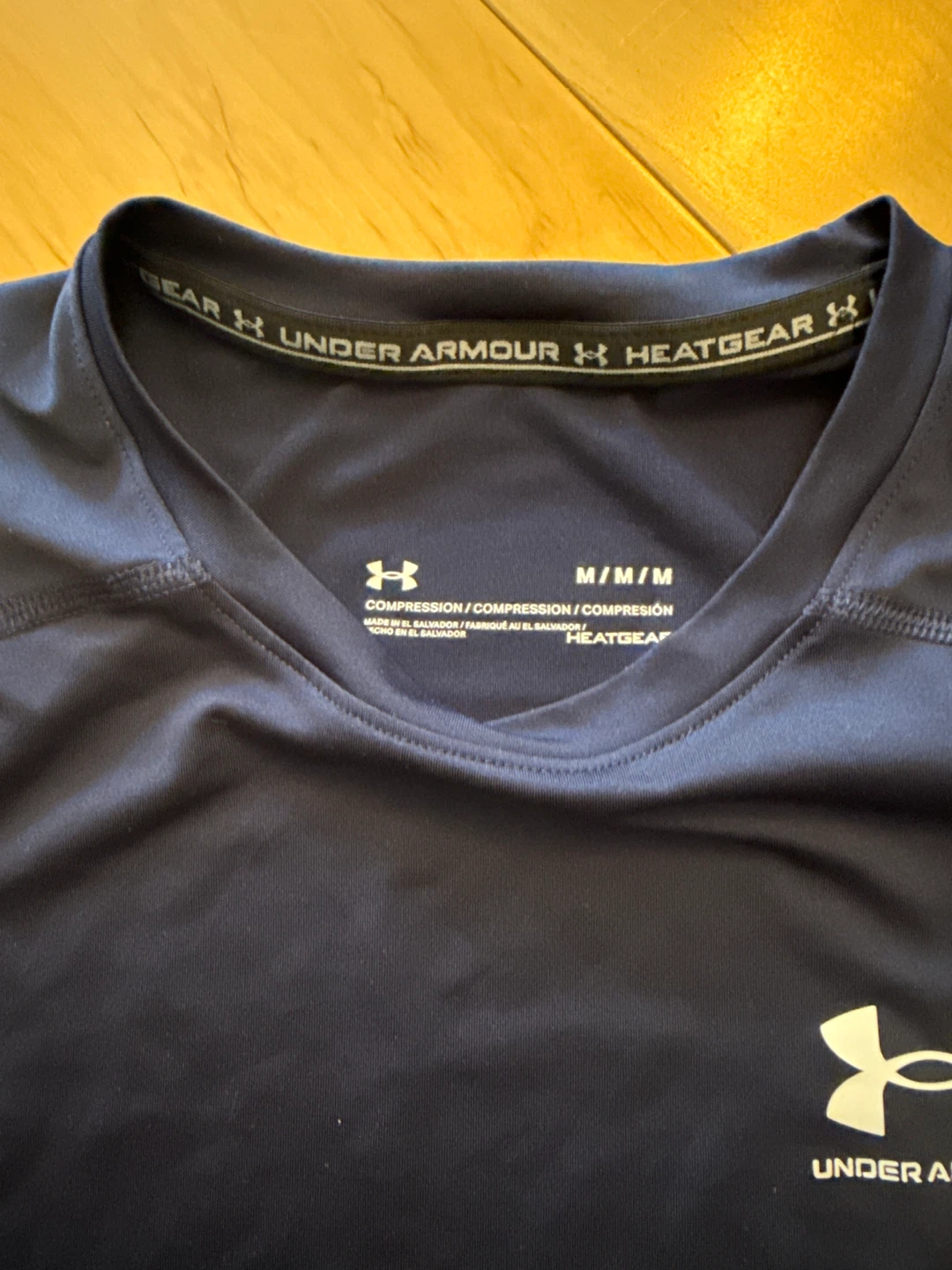 Under Armour HeatGear Compression T-Shirt - Navy - M - photo 2