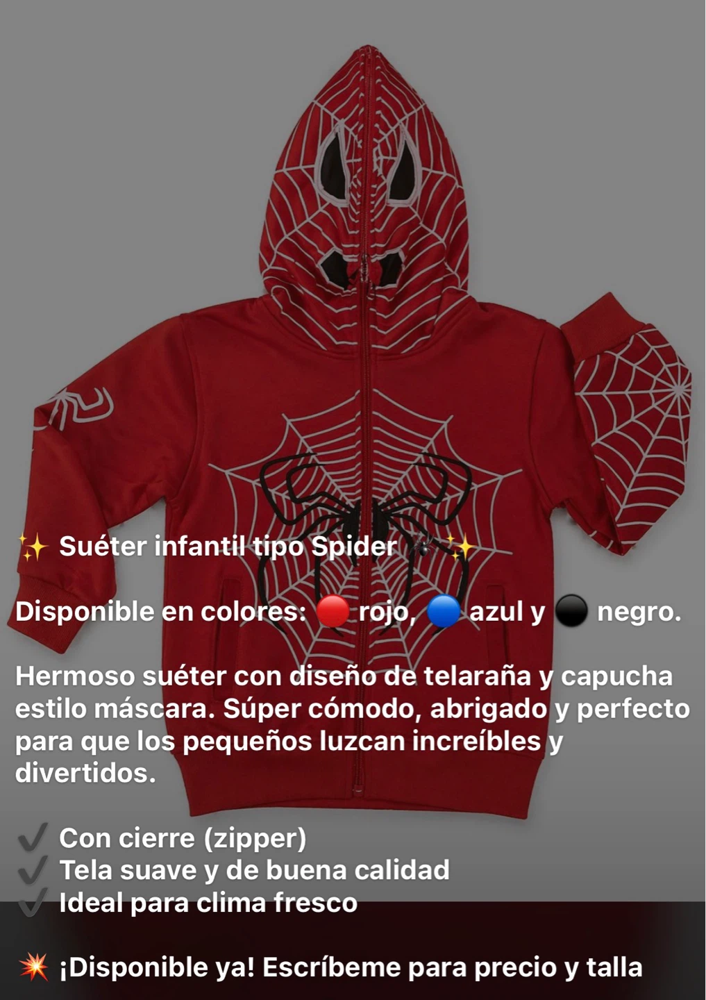 Kids Spider-Man Costume Hoodie