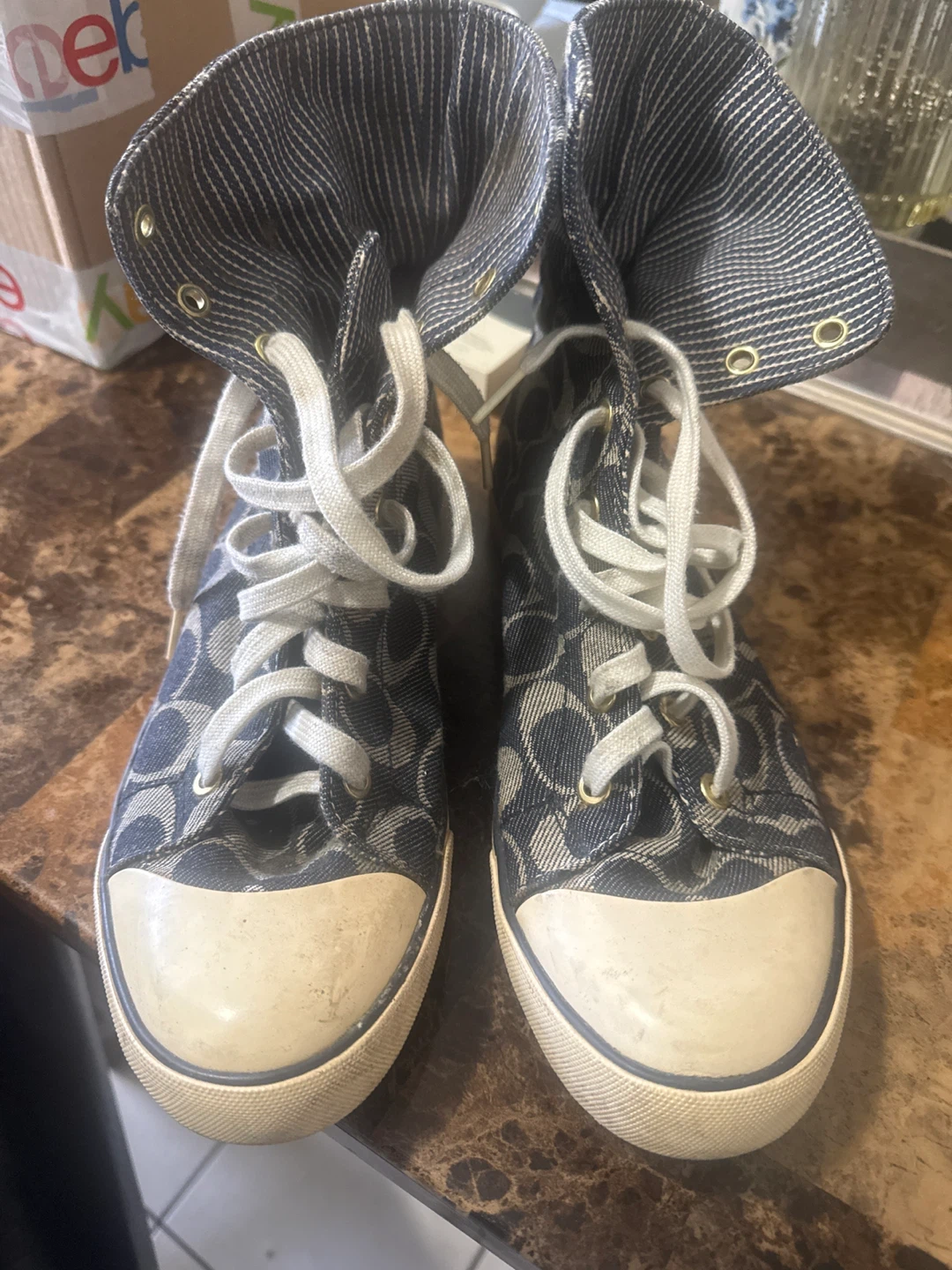 Coach High-Top Canvas Sneakers - photo 2