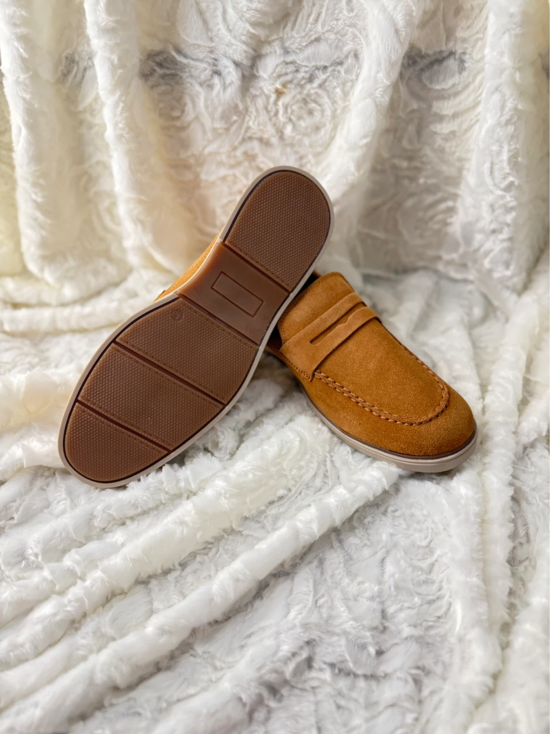 Tan Suede Loafer Shoes sizes 8,9,10 US ( 42,43,44) - photo 2