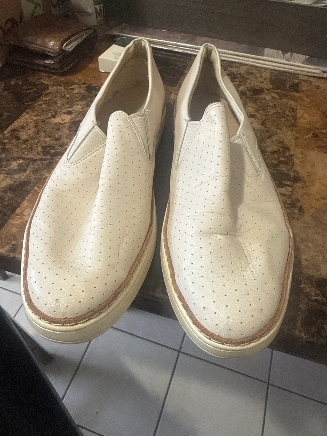 UGG Women's Slip-On Sneakers - White Leather - Size 8.5 - photo 2
