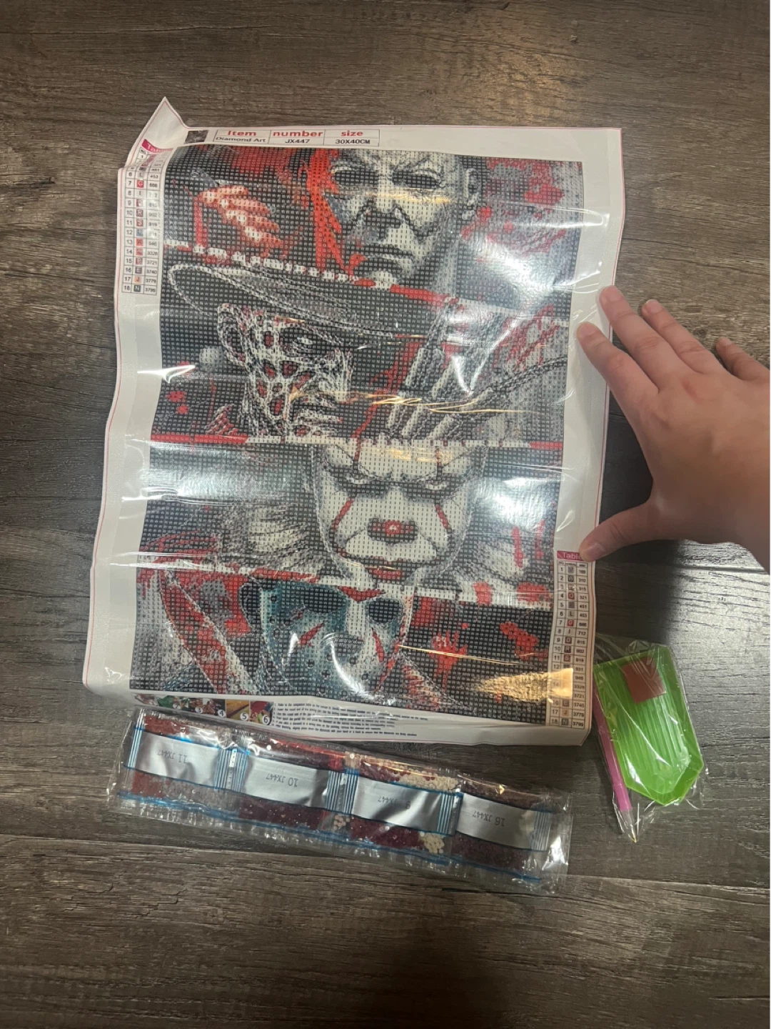 Diamond Painting Kit - Horror Movie Villains - 30x40cm