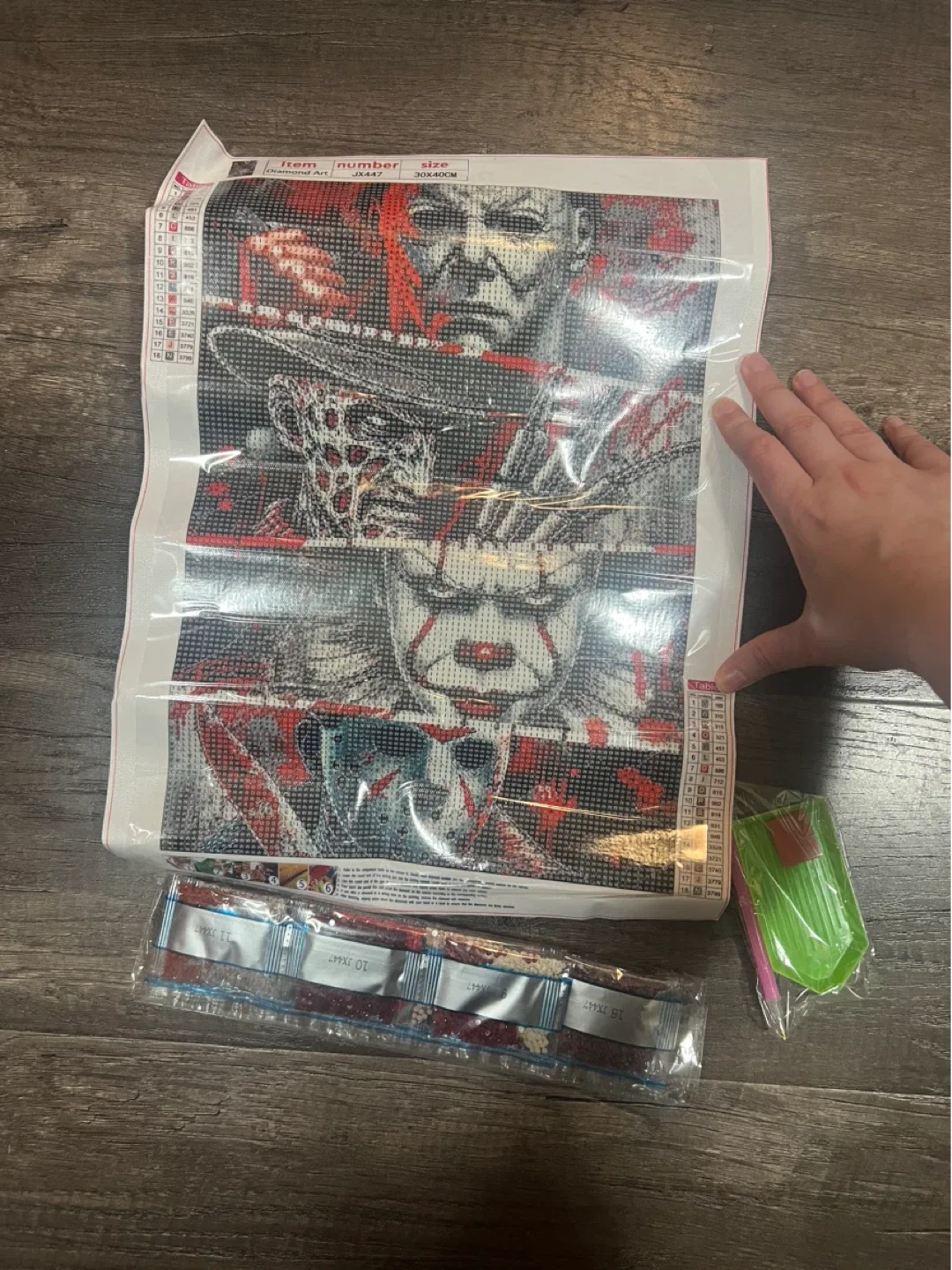 Diamond Painting Kit - Horror Movie Villains - 30x40cm