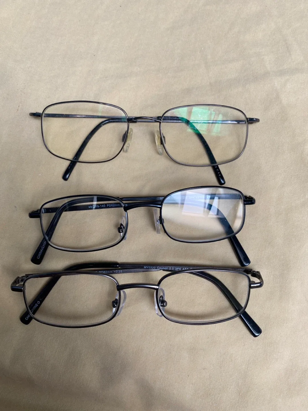 Assorted Eyeglasses - 3 Pairs