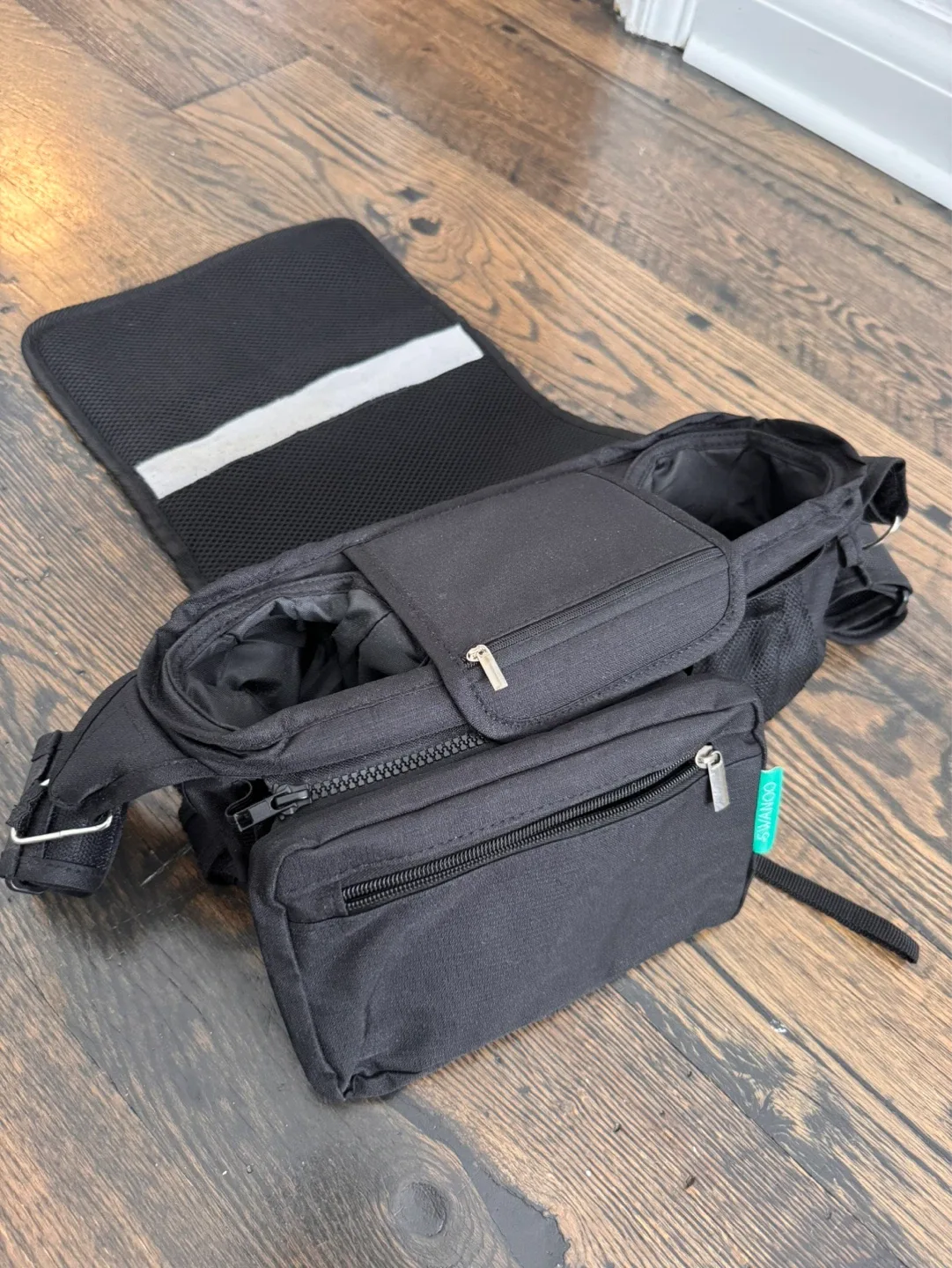 SWANOO Stroller Organizer Caddy - Black