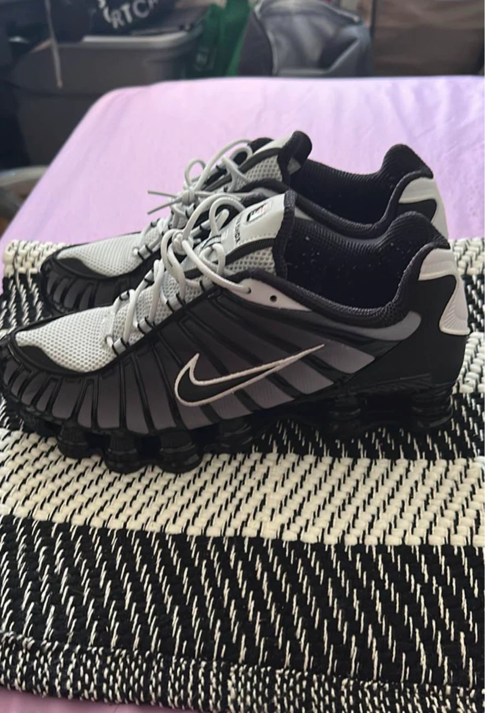 Nike Shox NZ Mens Shoes Black Grey Size 10.5 - photo 3