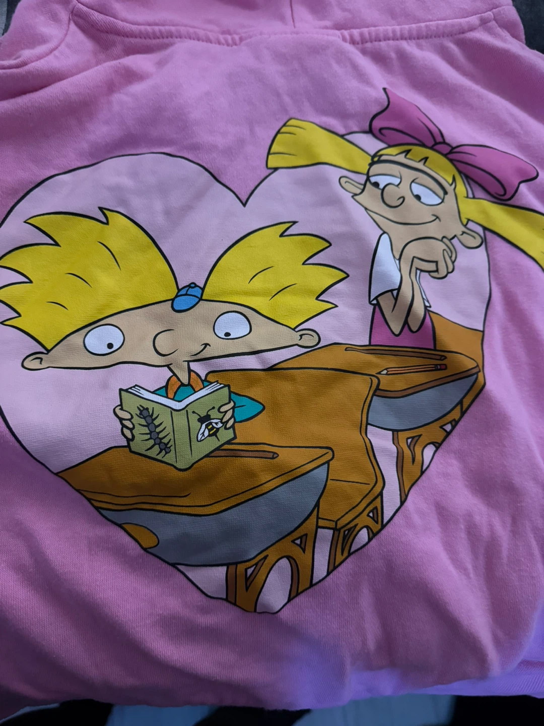 Nickelodeon Hey Arnold! Pink Zip-Up Hoodie - photo 2