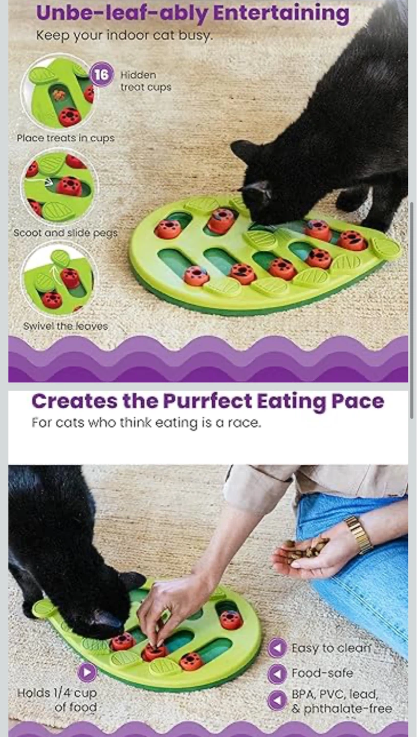 Cat Treat Puzzle Toy / Slow Feeder - photo 3