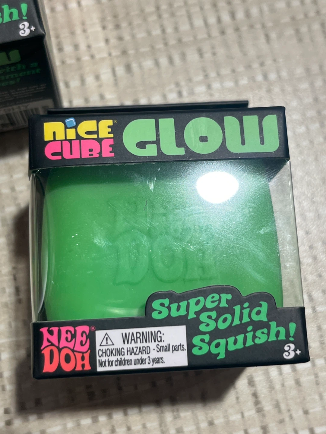 Nee Doh Nice Cube Glow Super Solid Squish! Each - photo 3