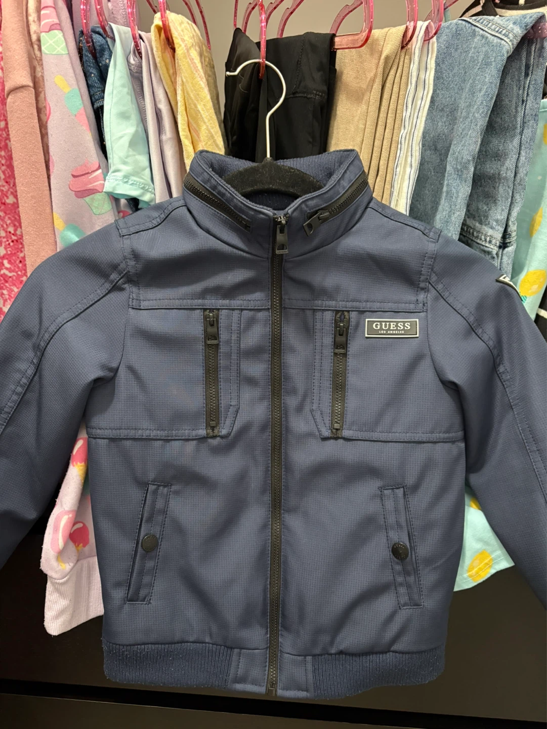 Guess Los Angeles Navy Jacket - Size 5