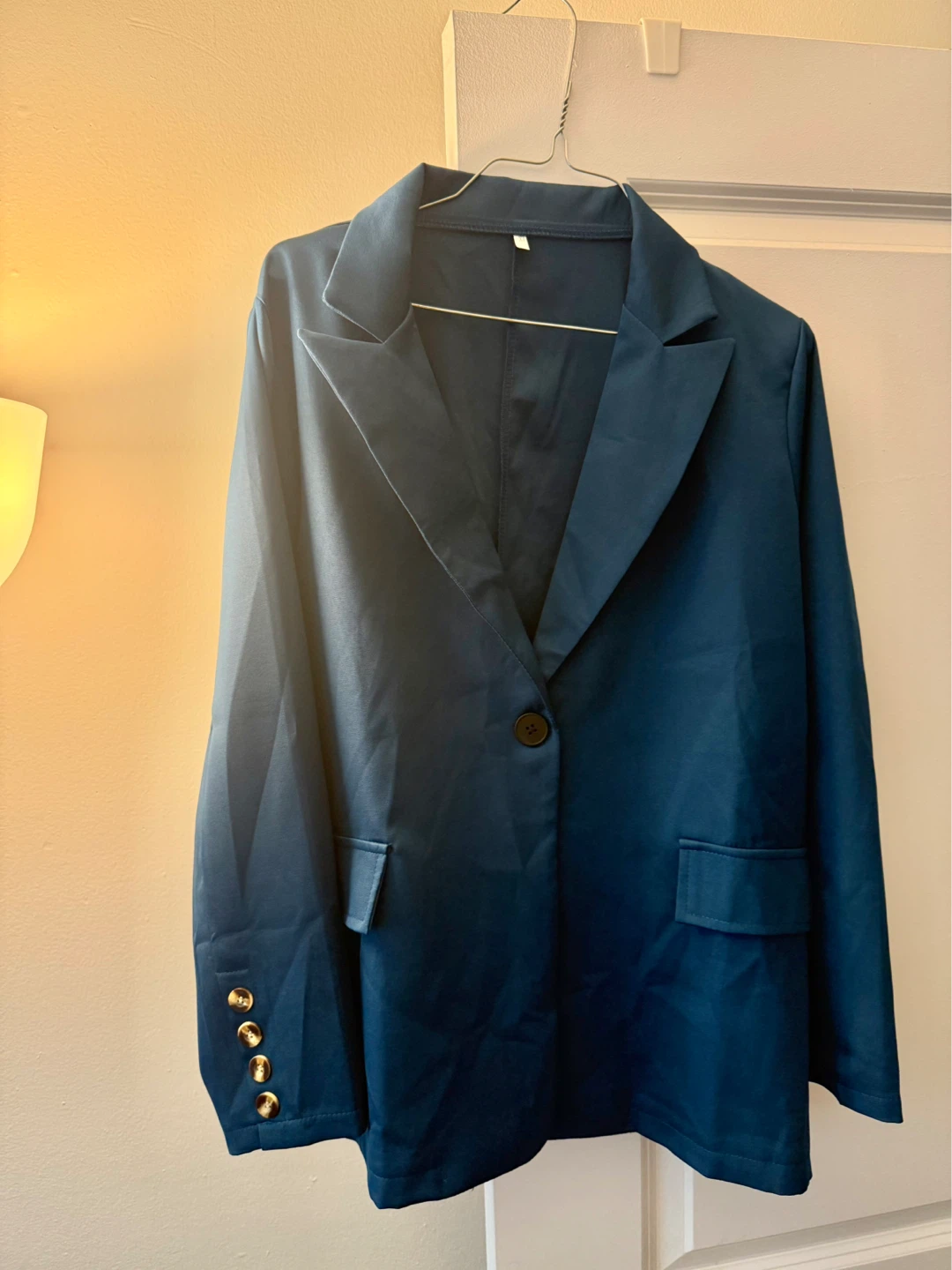 ELLE Toronto Women's Suit Set - Teal Blue Blazer and Pants