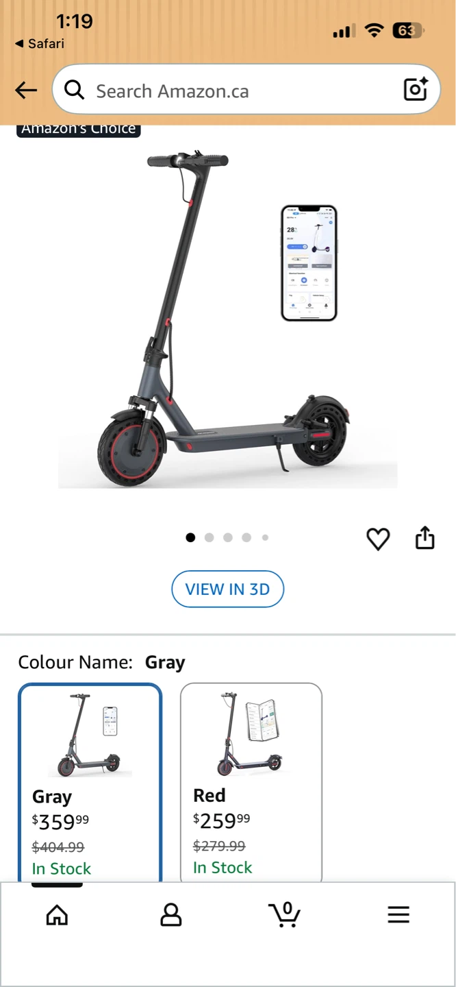 Gray Electric Scooter