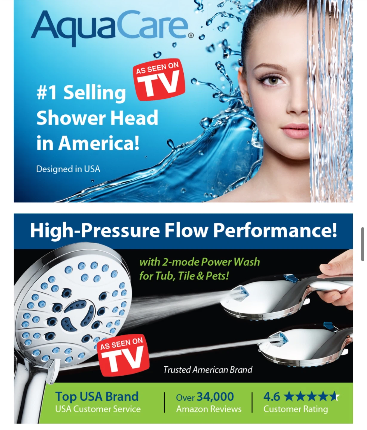 Hotel Spa AquaCare 8-Mode Handheld Shower Head - photo 2